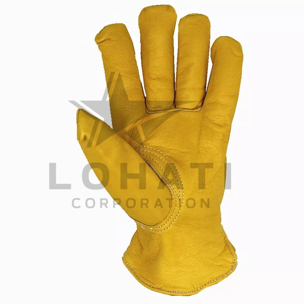 premium grain leather driver gloves