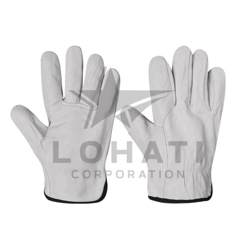 White Leather Driving Gloves LCD4005
